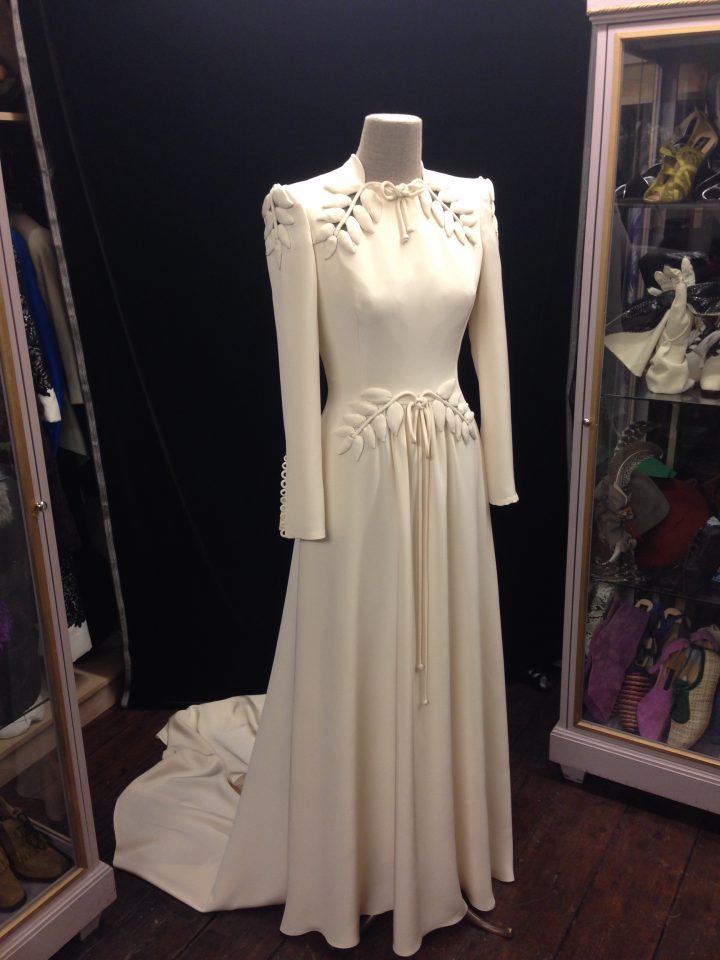 Thomas von Nordheim – Wedding dress in cream triple silk crepe